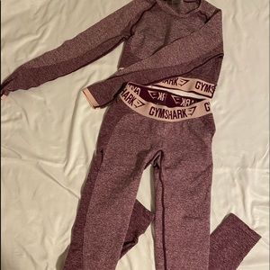 Gymshark Maroon flex set